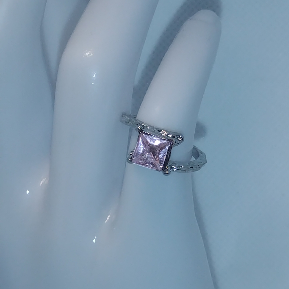 Vintage Heart ring- Square